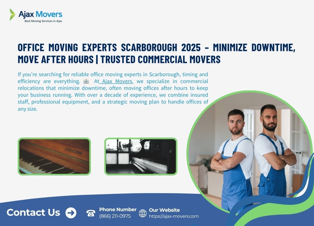 Office Moving Experts Scarborough 2025 – Minimize Downtime, Move After Hours | Trusted Commercial Movers