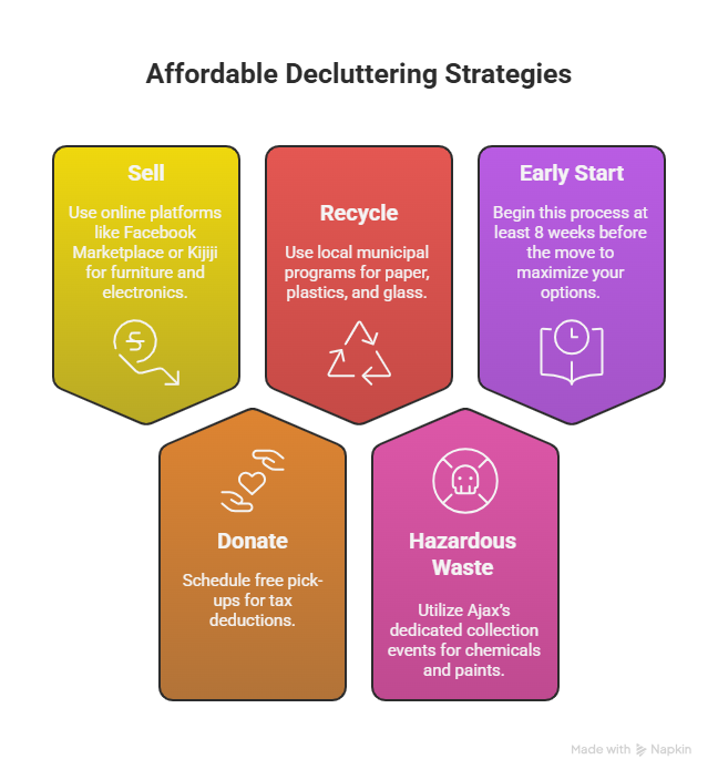 declutter before moving in Ajax
