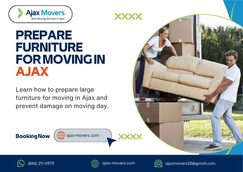 prepare furniture for moving in Ajax
