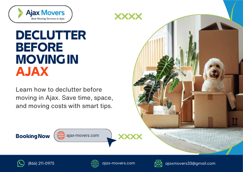declutter before moving in Ajax