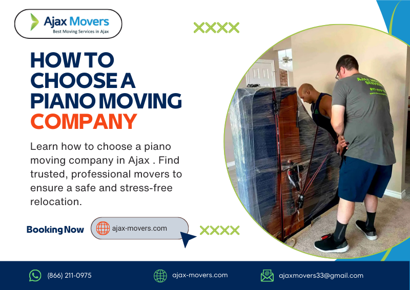 how to choose a piano moving company in Ajax